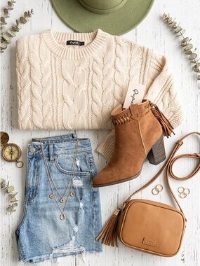 NEW Tassel Braided Booties Cowboy Camel Boots